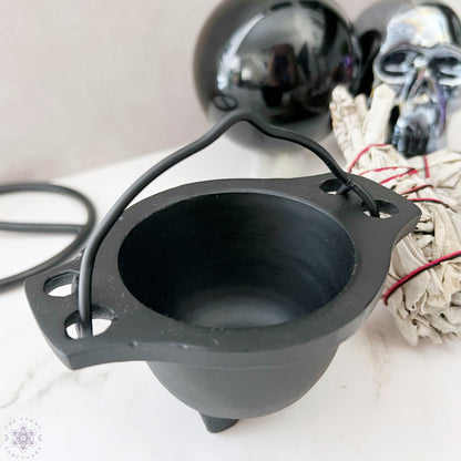 Mini Cast Iron Cauldron with Stand