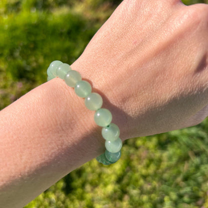 8mm Green Aventurine Beaded Bracelet