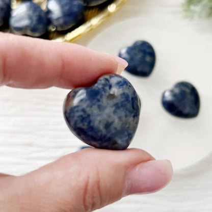 1" Mini Sodalite Heart