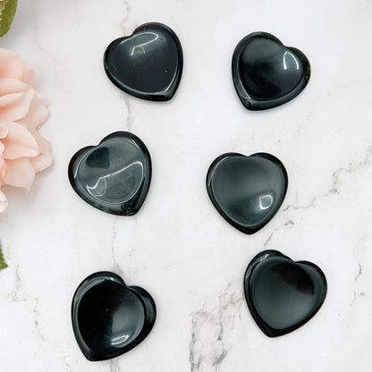 Obsidian Heart Shaped Worry Stone