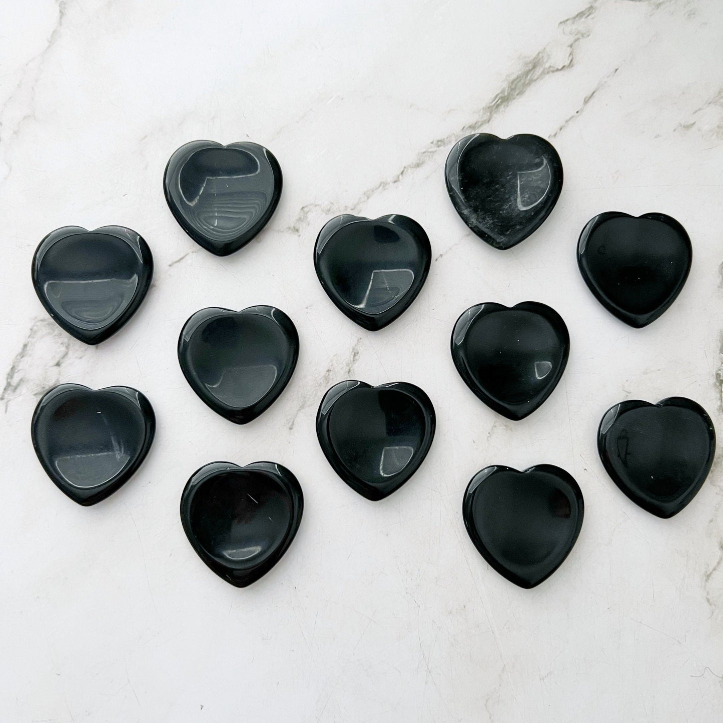 Obsidian Heart Shaped Worry Stone