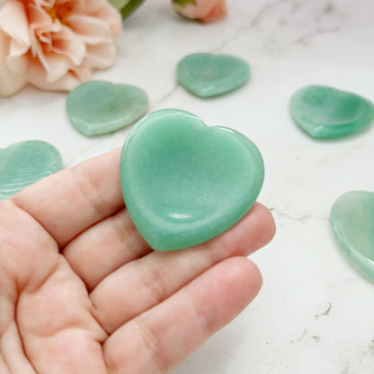 Green Aventurine Heart Shaped Worry Stone