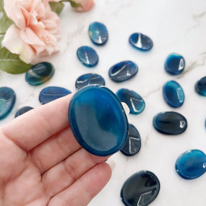 Blue Onyx Worry Stone