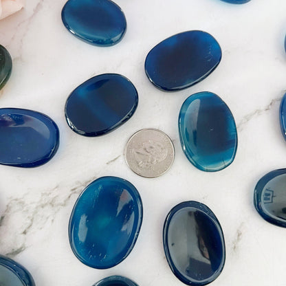 Blue Onyx Worry Stone