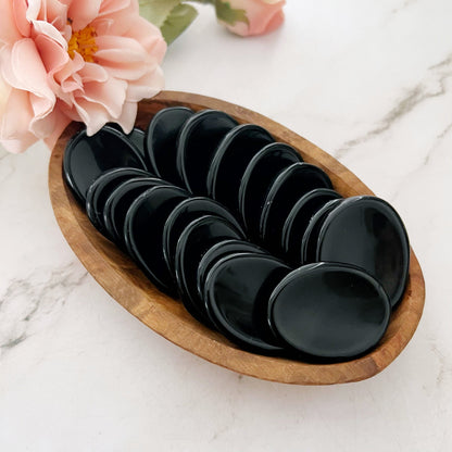 Obsidian Worry Stone