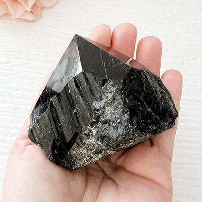 Black Tourmaline Top Polished Point