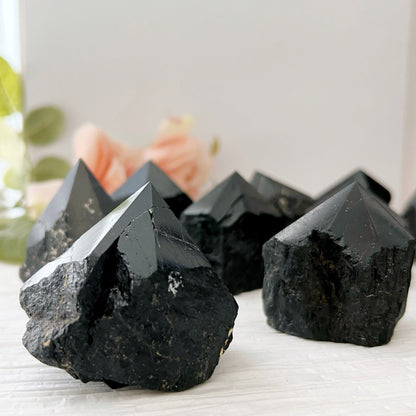 Black Tourmaline Top Polished Point