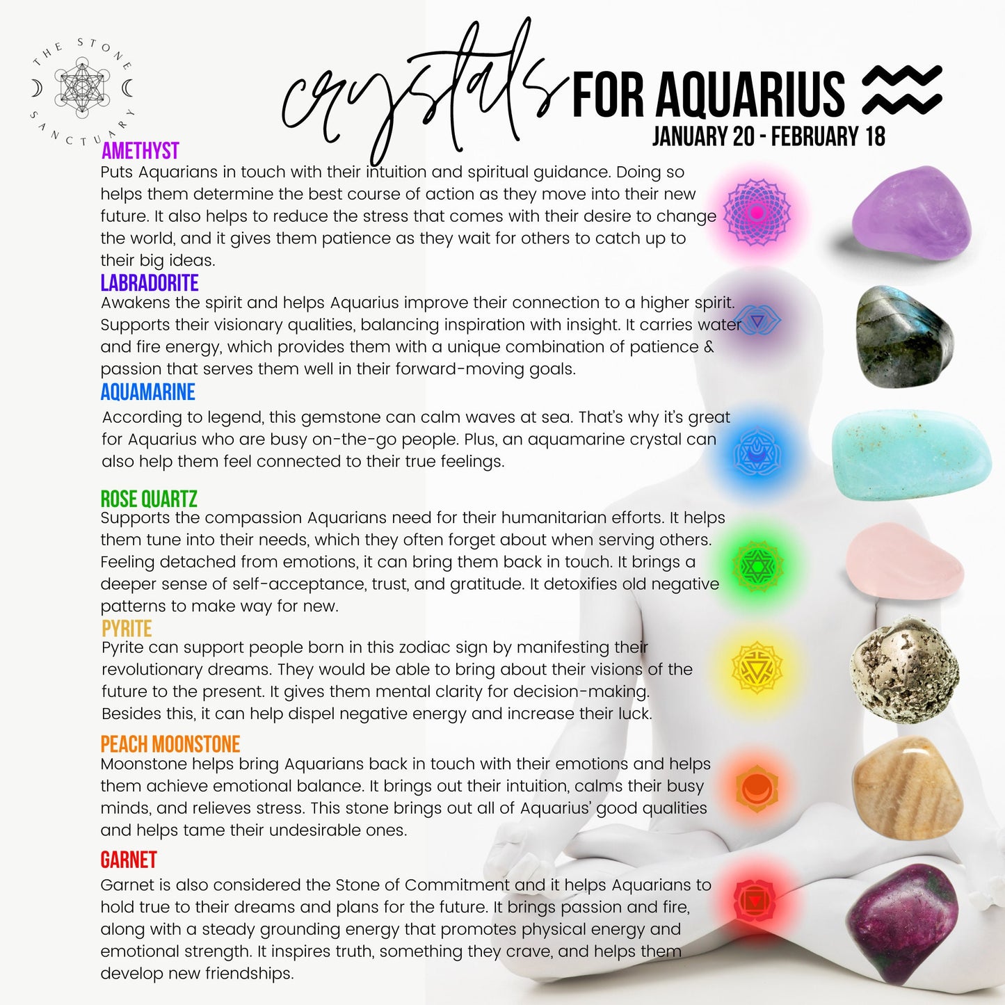 7 Chakra Crystals For Aquarius