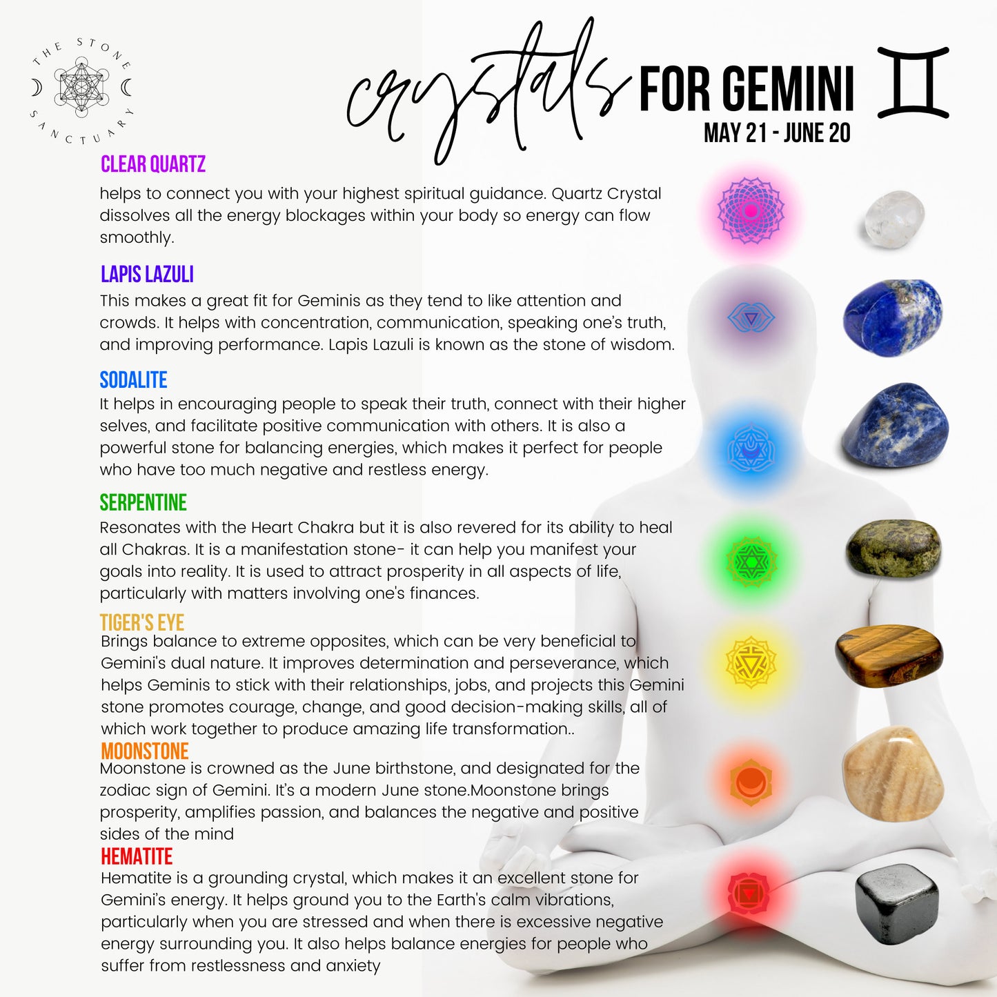 7 Chakra Crystals For Gemini