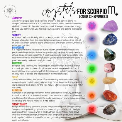 7 Chakra Crystals For Scorpio