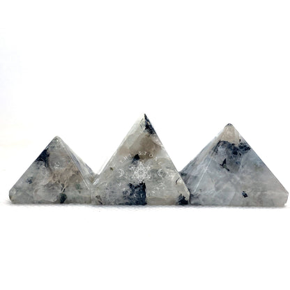 1" Mini Rainbow Moonstone Pyramid