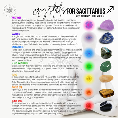 7 Chakra Crystals For Sagittarius