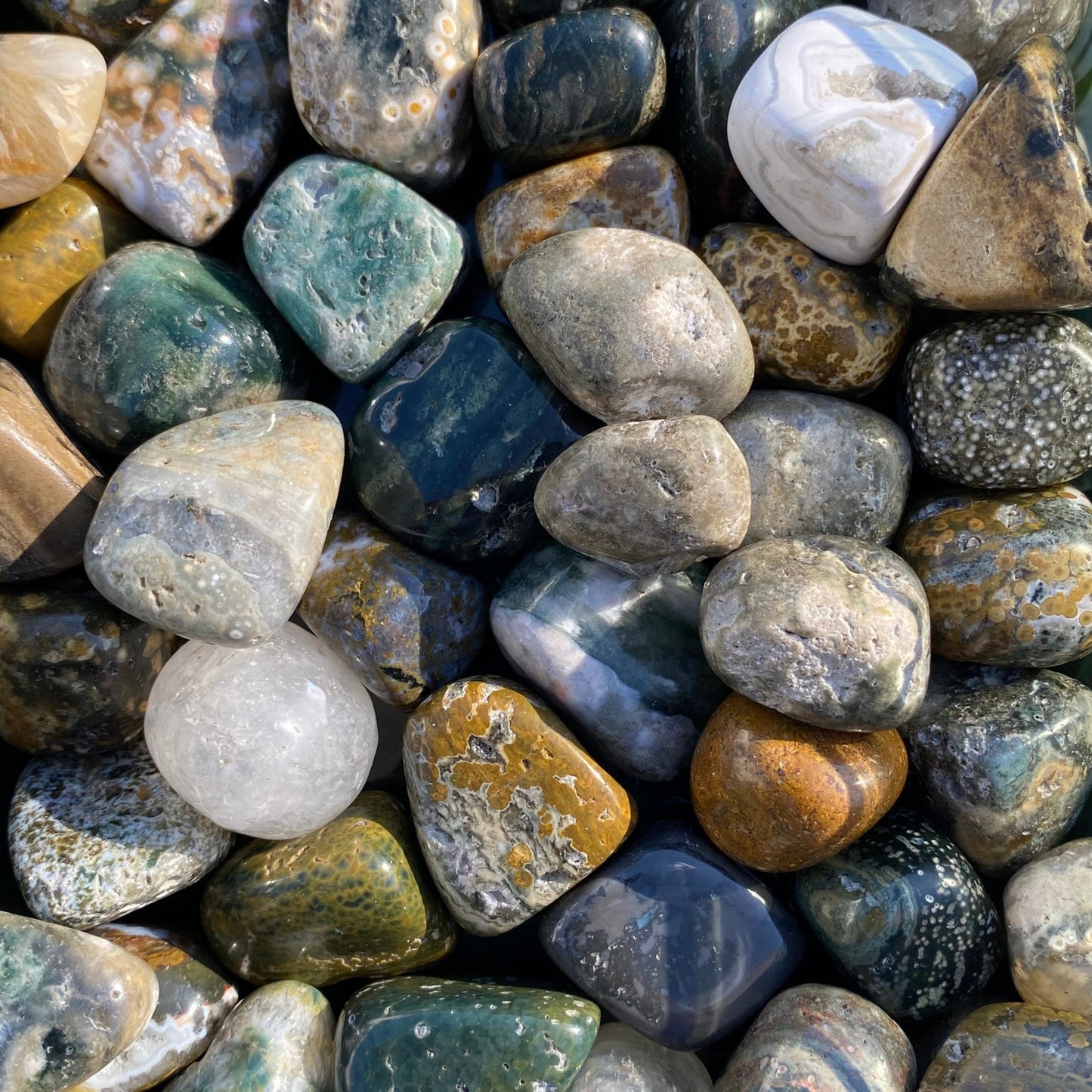 Ocean Jasper Tumbled Stones