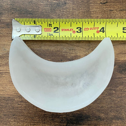 4" Selenite Crescent Moon Bowl