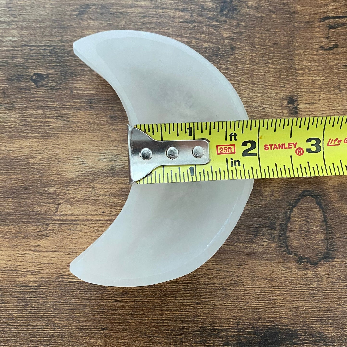 4" Selenite Crescent Moon Bowl