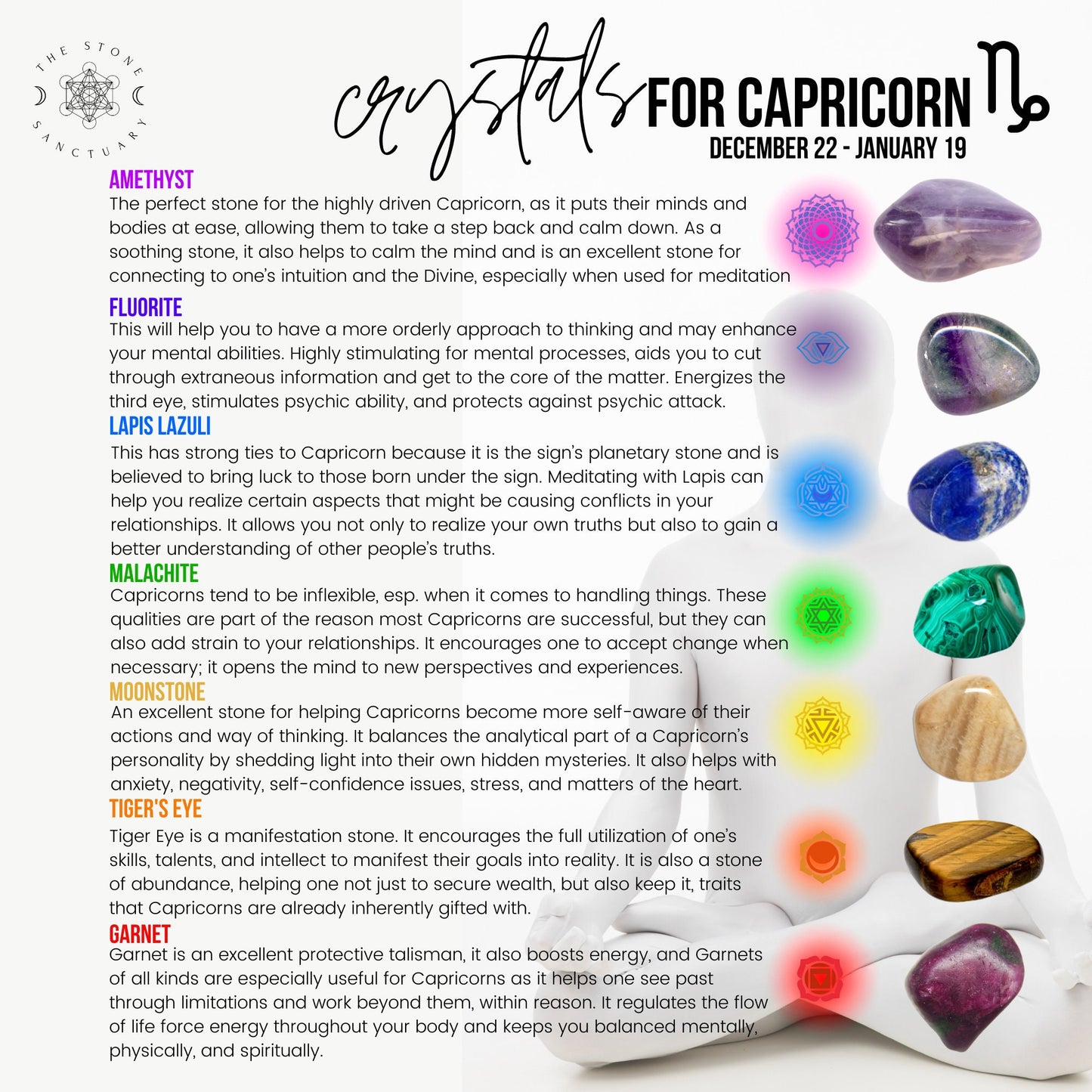 7 Chakra Crystals For Capricorn