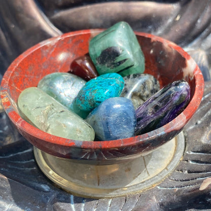 2" Mini Red Jasper Offering Bowl