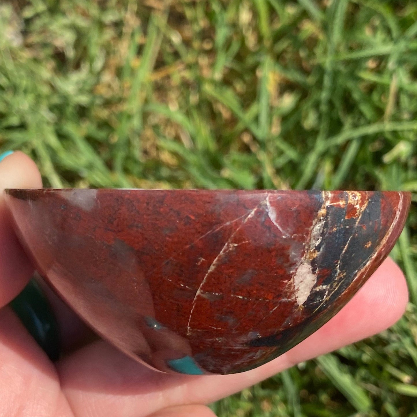 2" Mini Red Jasper Offering Bowl