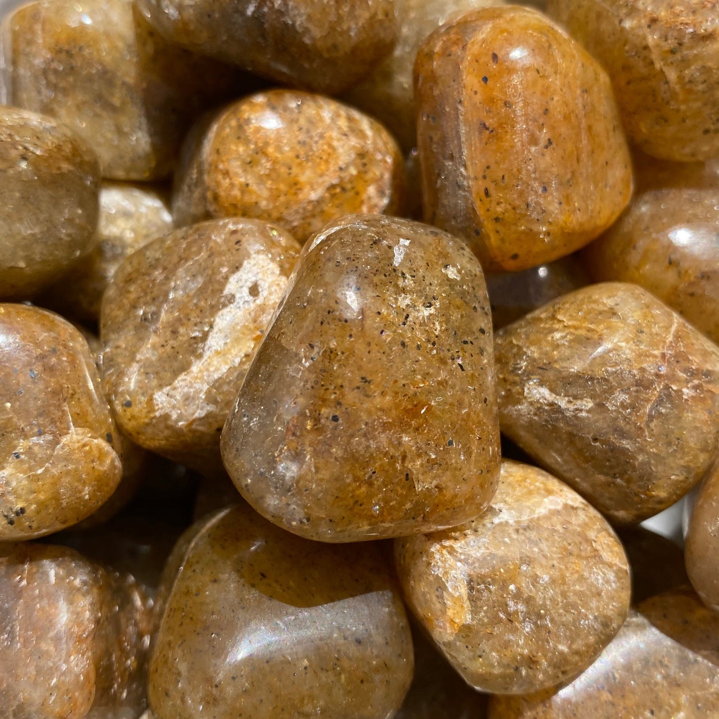 Harlequin Quartz Tumbled Stones