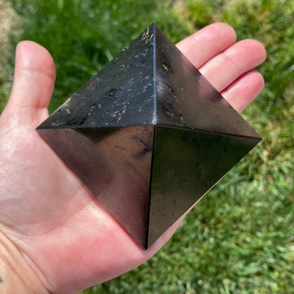 Large Black Tourmaline Crystal Pyramid