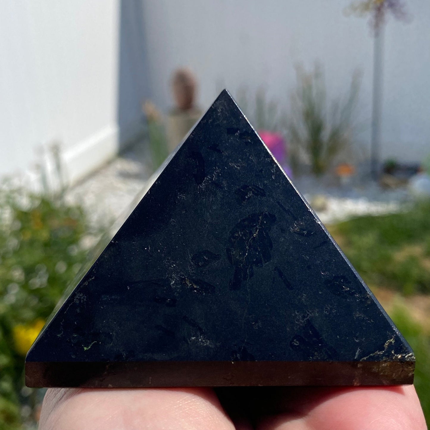 Large Black Tourmaline Crystal Pyramid