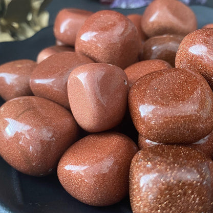 Goldstone Tumbled Stones