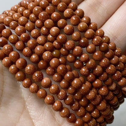 4mm Goldstone Beaded Bracelet