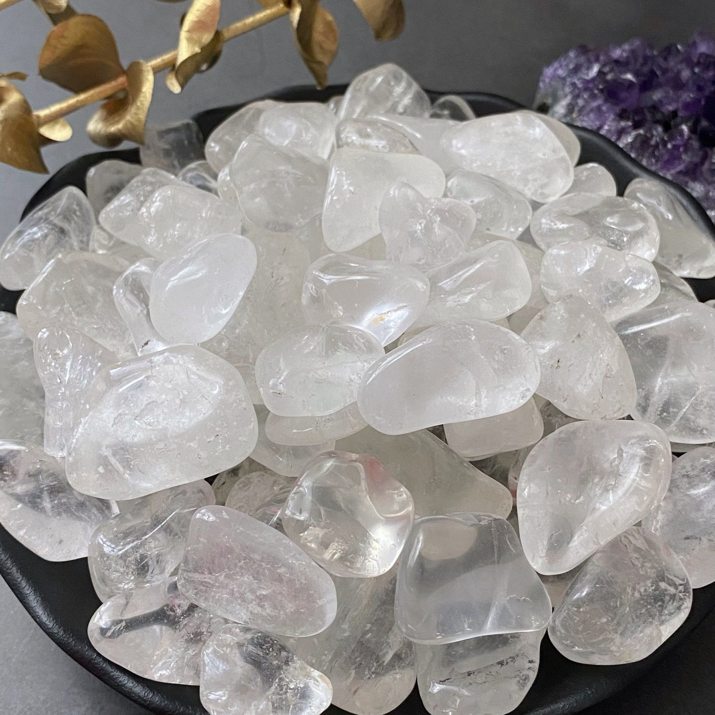 Clear Crystal Quartz Tumbled Stones