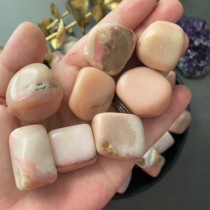 Peruvian Pink Opal Tumbled Stones