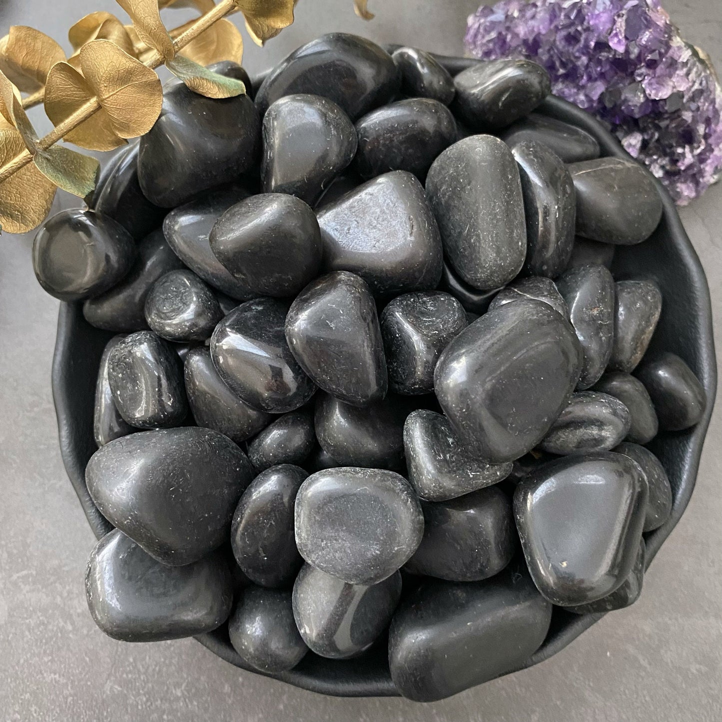 Black Tourmaline Tumbled Stones