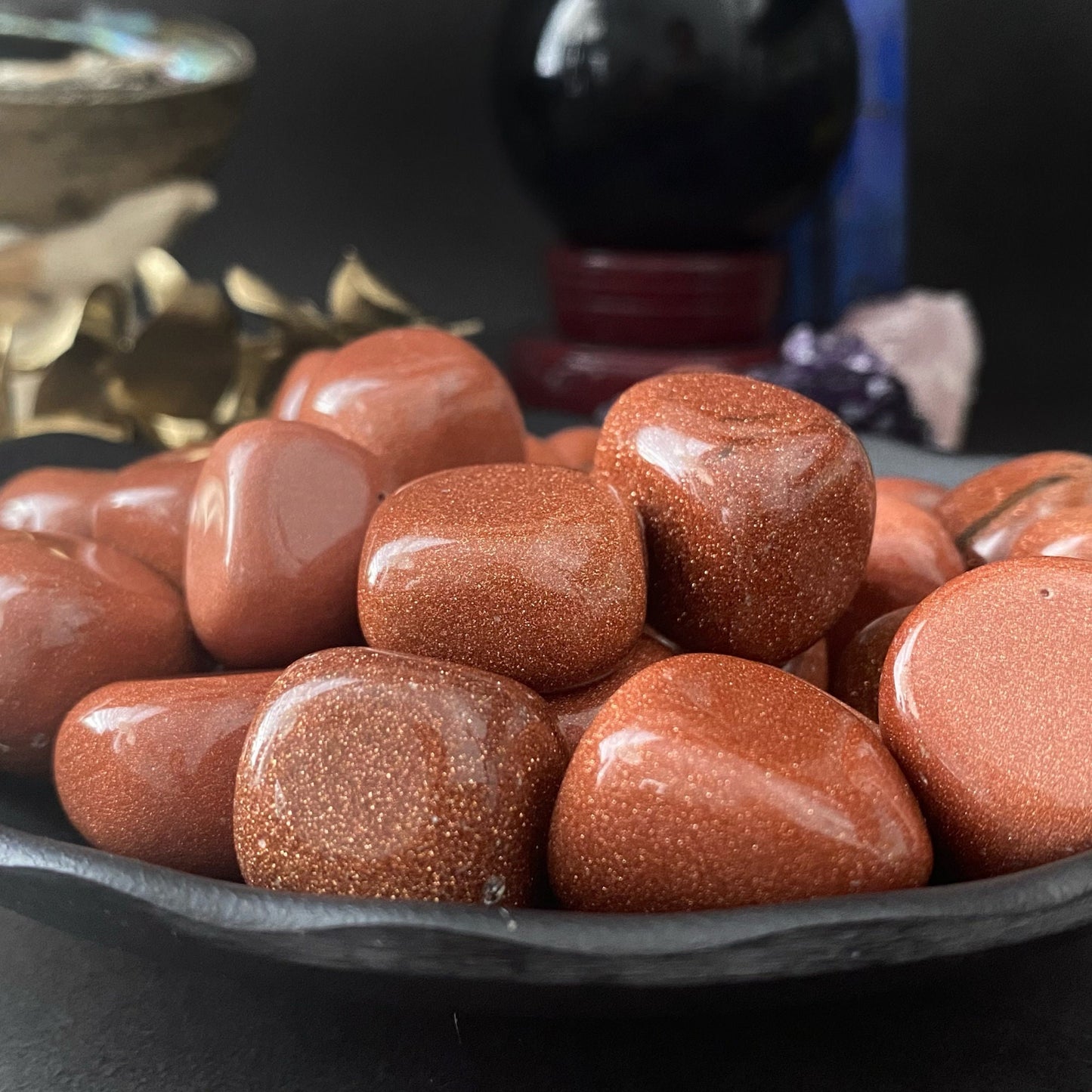 Goldstone Tumbled Stones