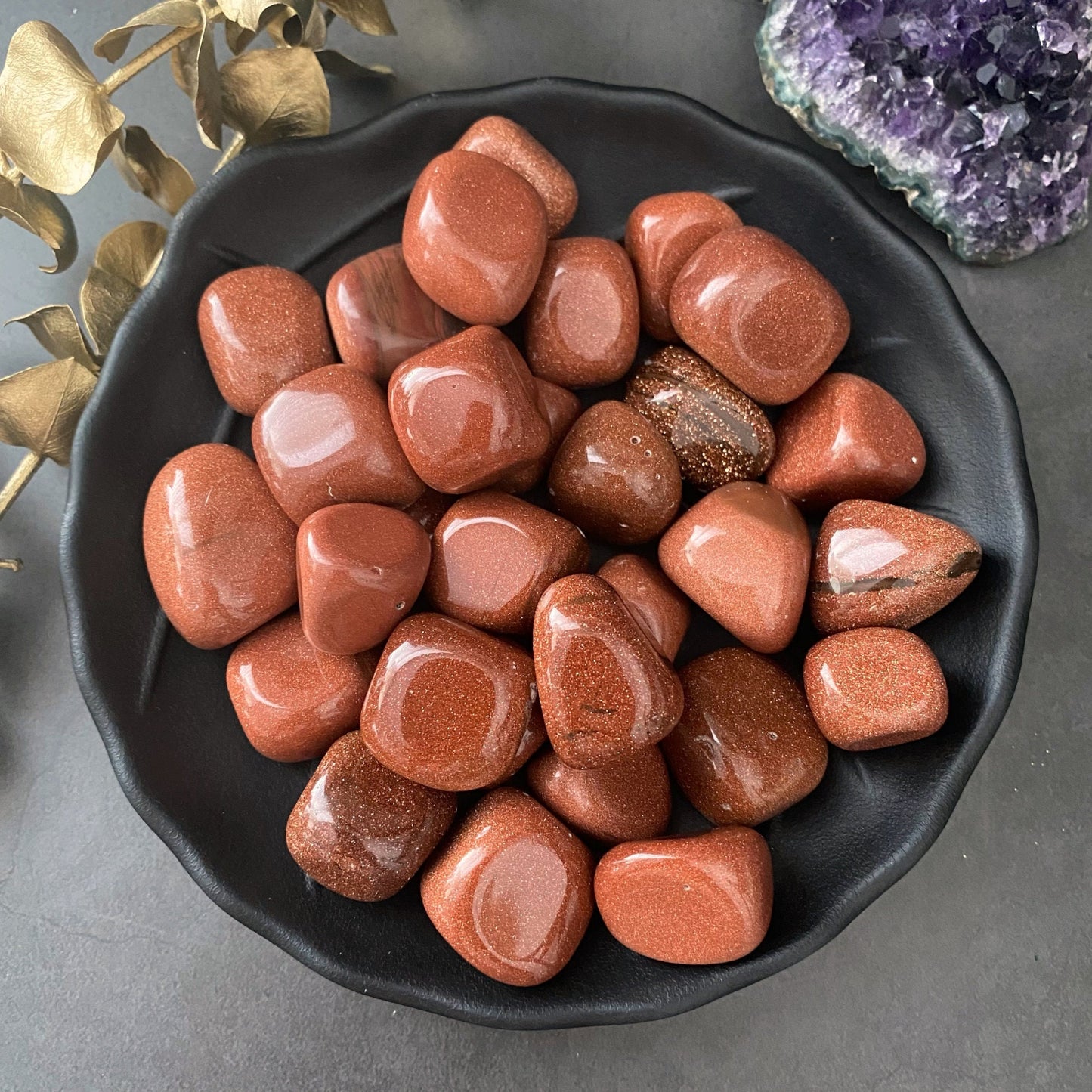 Goldstone Tumbled Stones