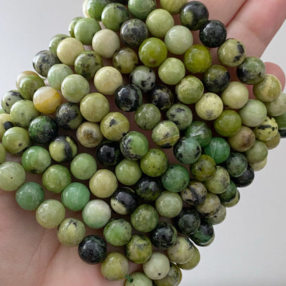 8mm Chrysoprase Beaded Bracelet