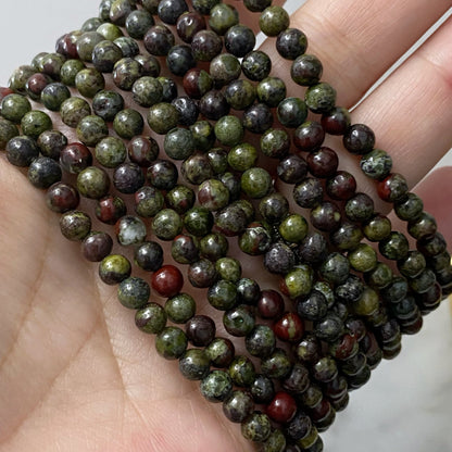 4mm Dragon Stone Beaded Bracelet