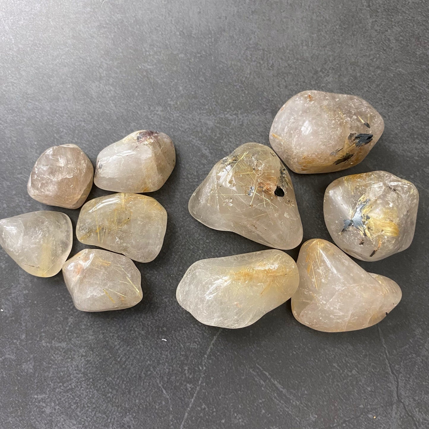 Rutilated Quartz Tumbled Stones