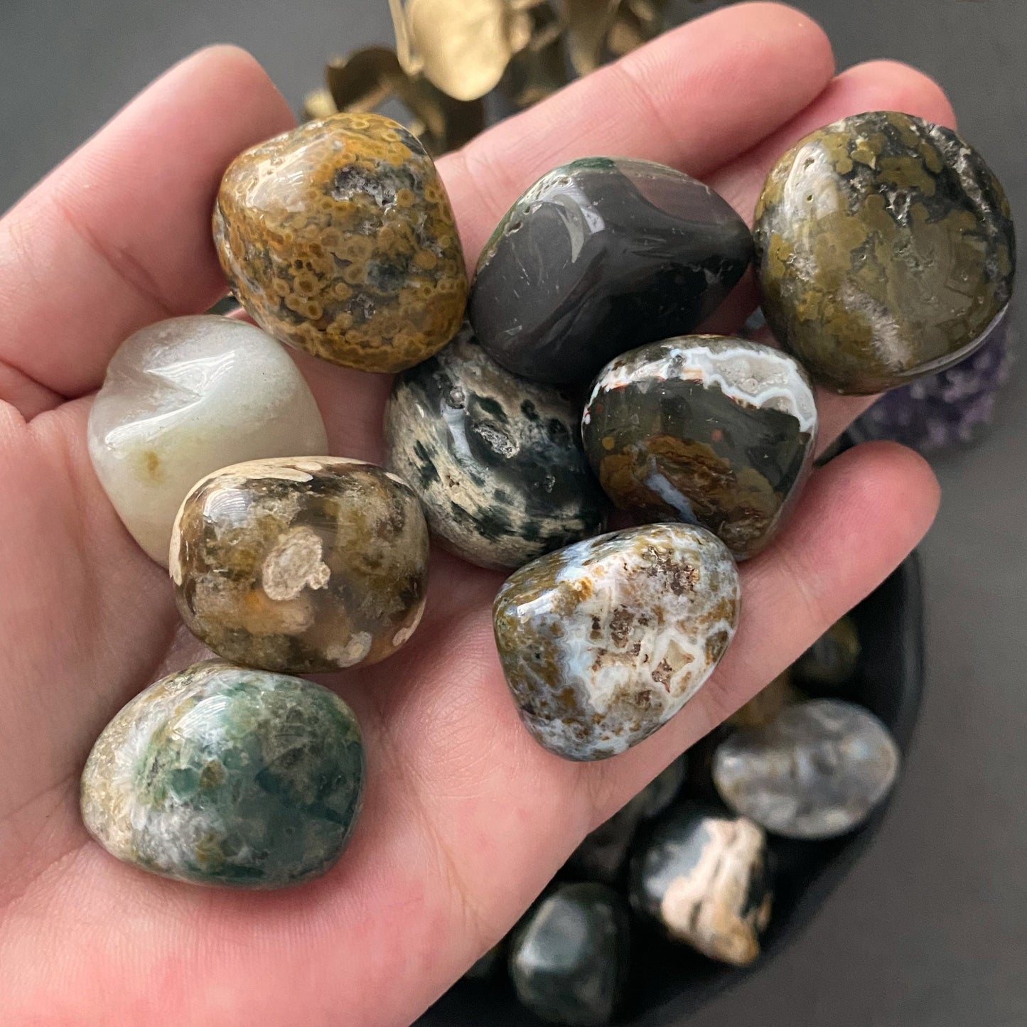 Ocean Jasper Tumbled Stones