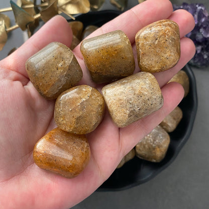 Harlequin Quartz Tumbled Stones