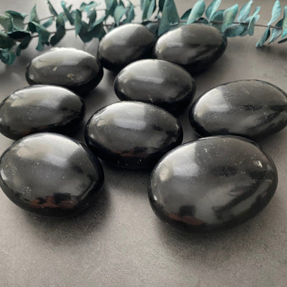 Black Tourmaline Palm Stone