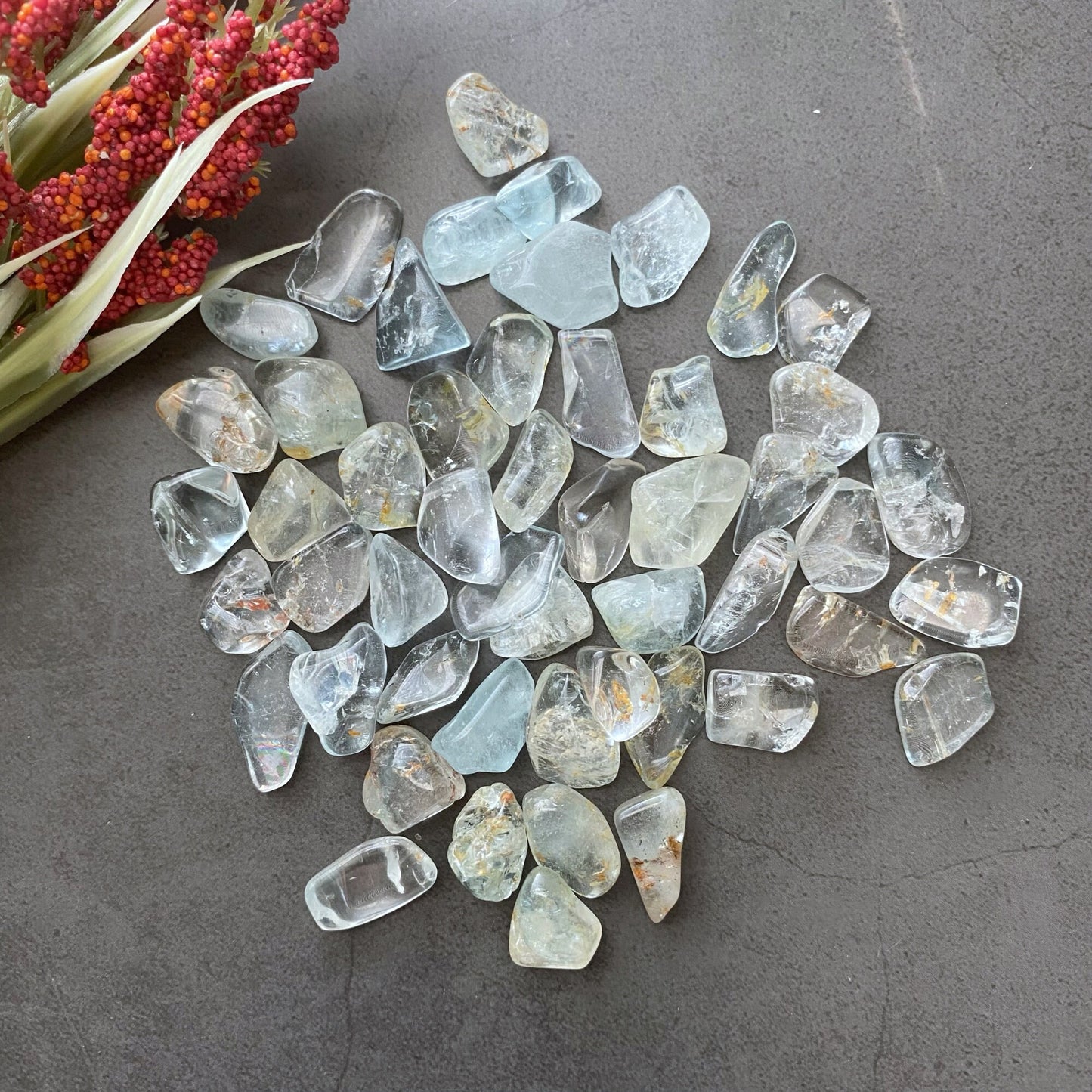 Blue Topaz Tumbled Stones