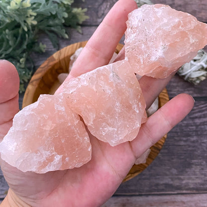 Raw Rose Quartz Stones