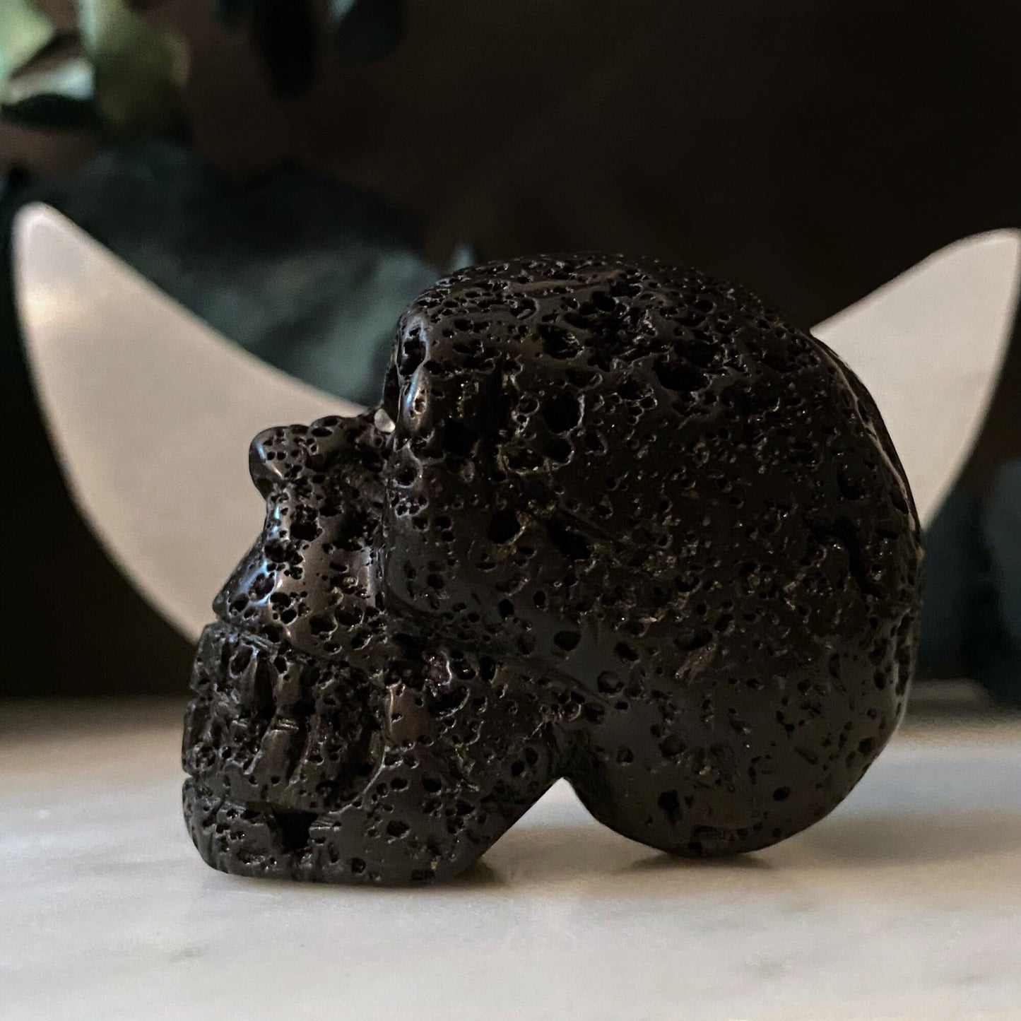 2" Lava Rock Skull