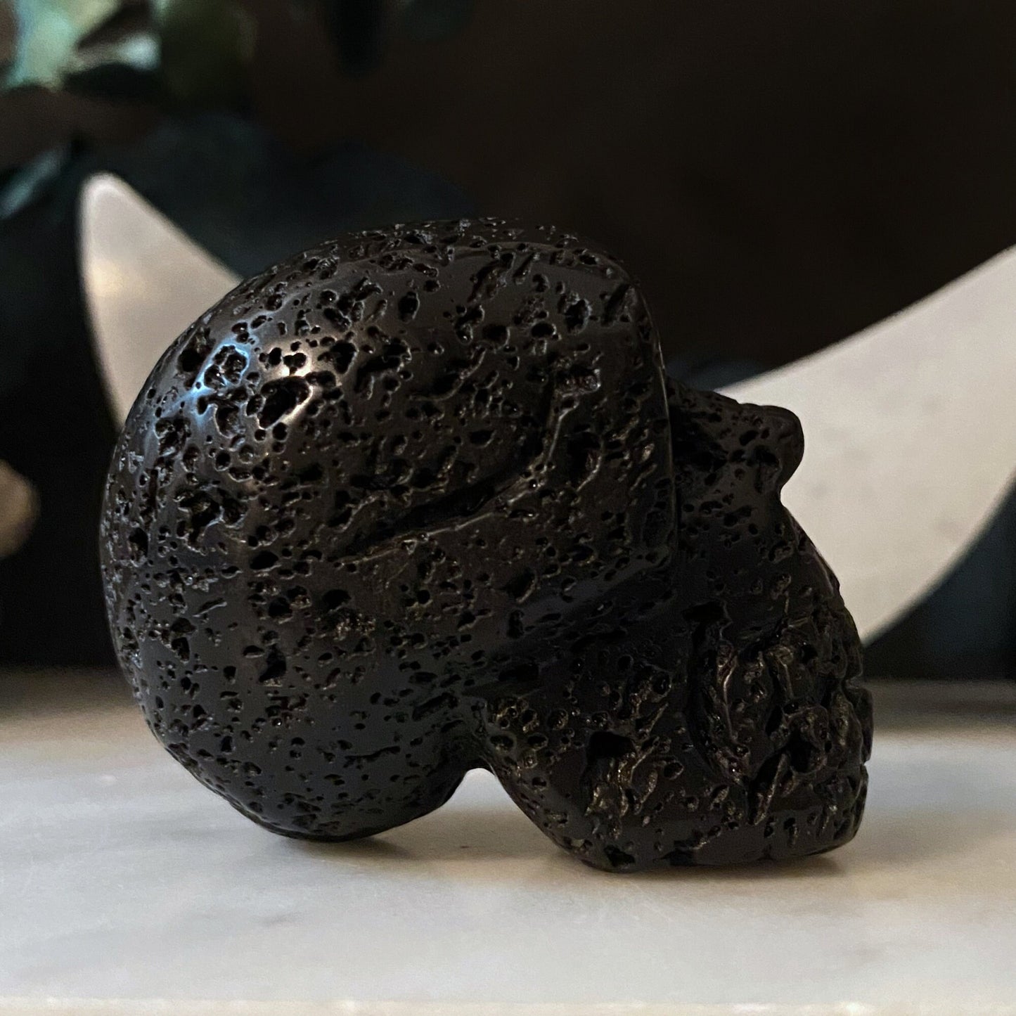 2" Lava Rock Skull