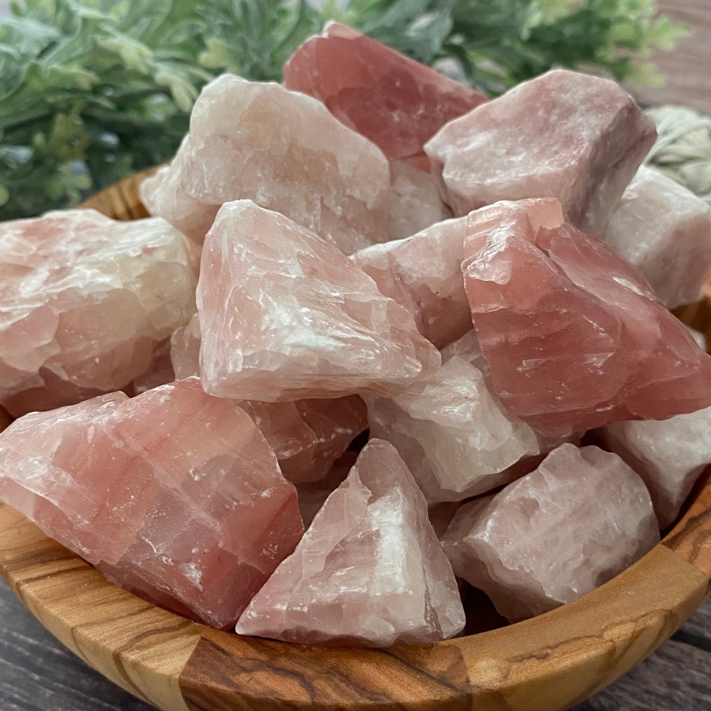 Raw Strawberry Pink Calcite Stones