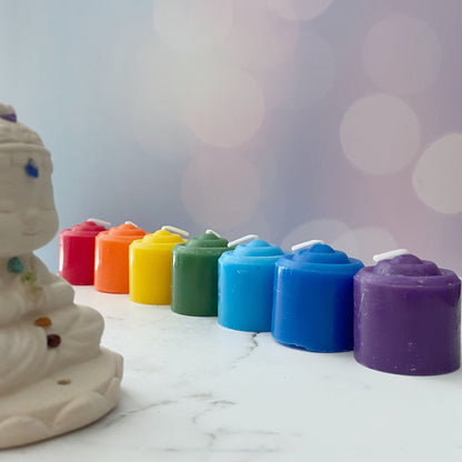 Set of 7 Chakra Votive Candles