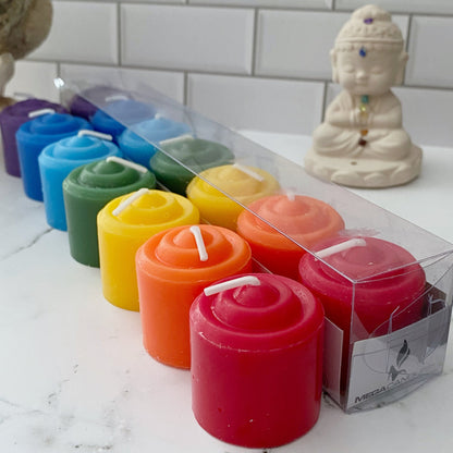 Set of 7 Chakra Votive Candles