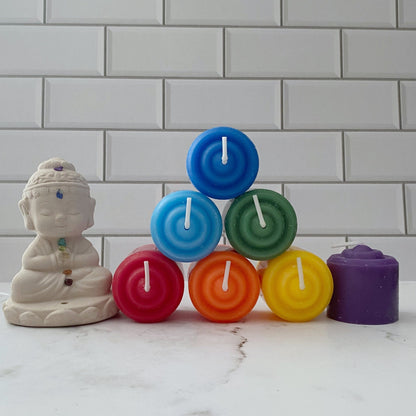 Set of 7 Chakra Votive Candles