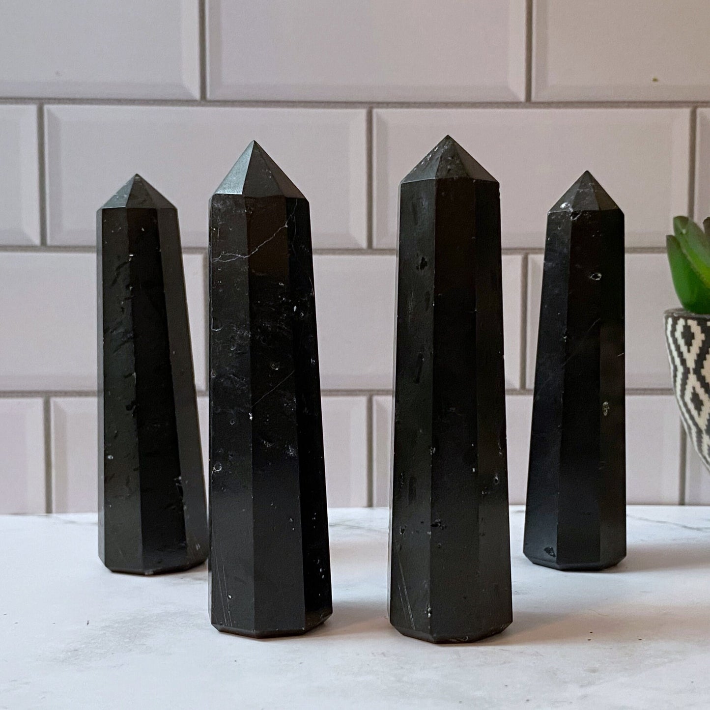 3-4" Black Tourmaline Point