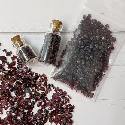 Garnet Crystal Chips