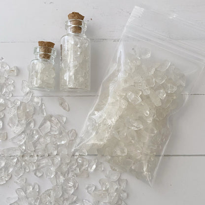 Clear Quartz Crystal Chips