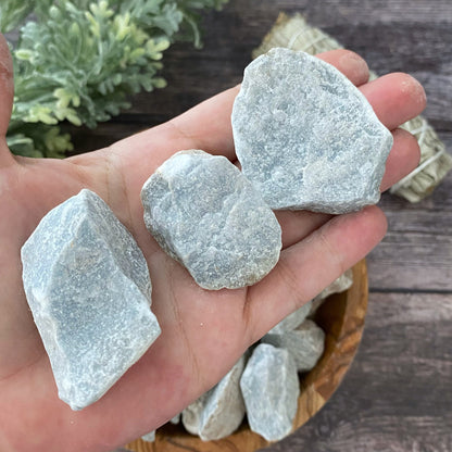 Raw Angelite Stone